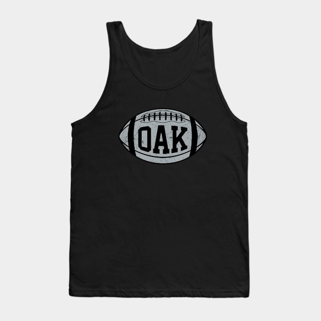 OAK Retro Football - Black Tank Top by KFig21